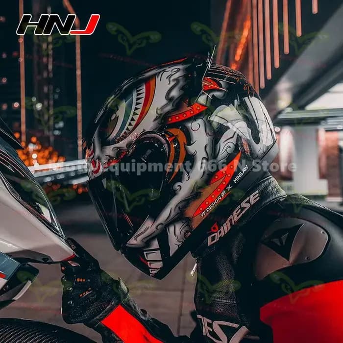 Casque de moto intégral pour homme et femme