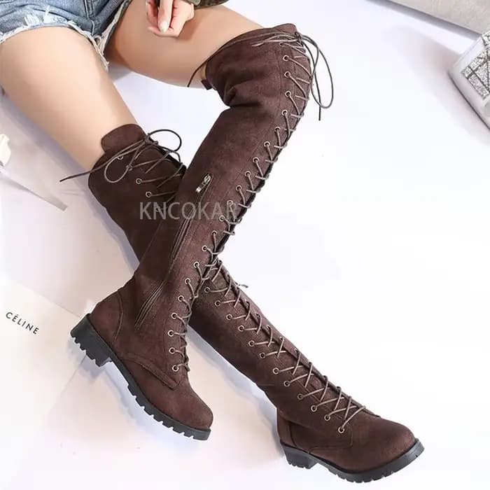 Cuissardes à lacets pour femmes