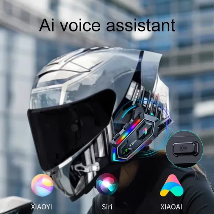 Y20 MAX casque de Moto Interphone V5.3 Kit d'appel mains libres 1000mAh pour 2 cavalier Intercomunicador