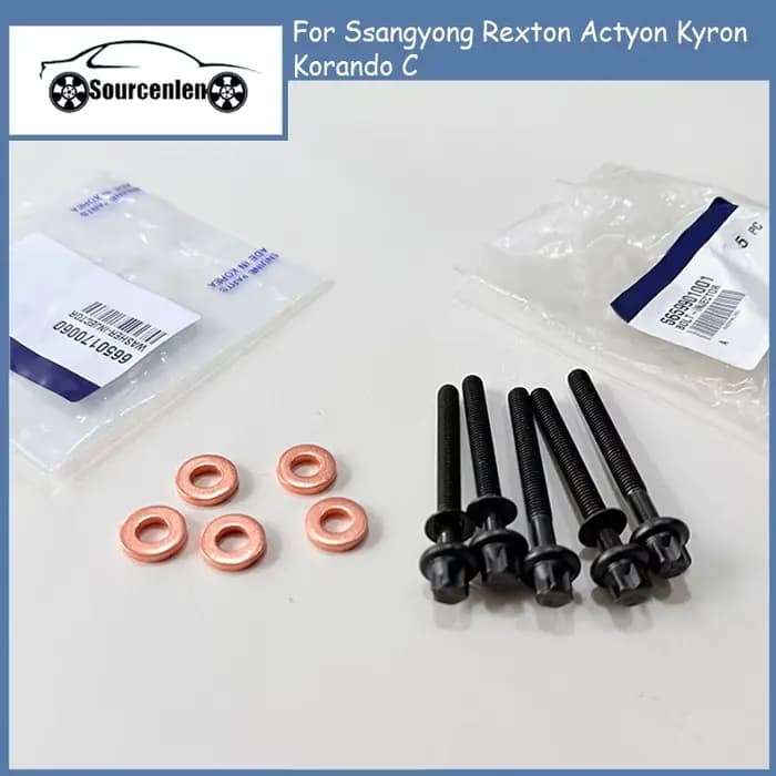 Boulons d'injecteur de carburant + rondelle OEM