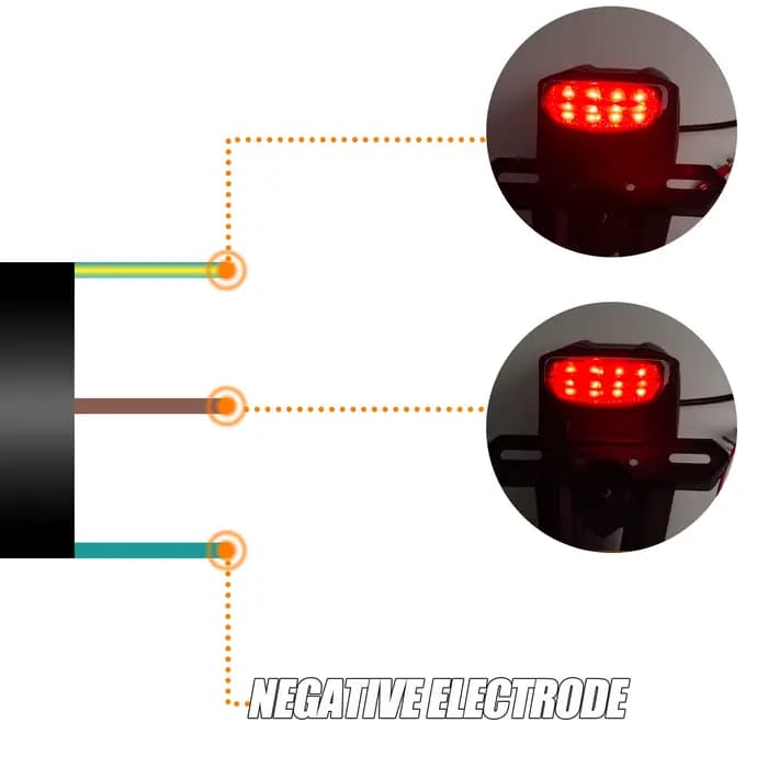 Feux arrière de frein LED pour motos