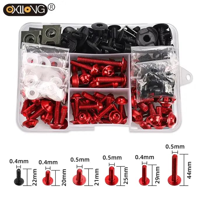 Pour 640 LC4 640LC4 SM SUPERMOTO DUKE ENDURO 2003-2010 accessoires de moto universels Kit complet de boulons de carénage vis écrous