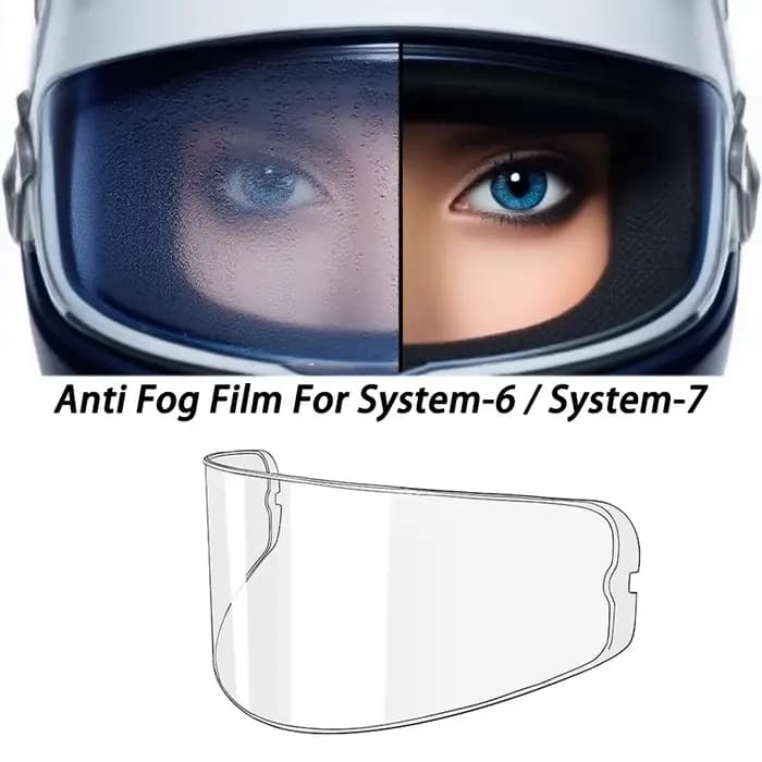 Film anti-buée pour visière de casque compatible avec les systèmes BMW System-6 et System-7
