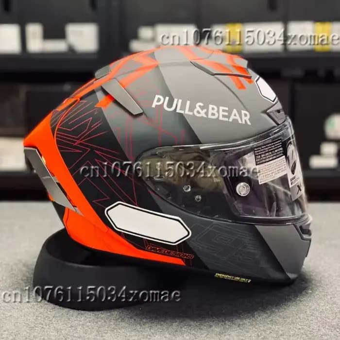 X-14 Helmet Grey Red Ant X-Fourteen X-Spirit III Full Face