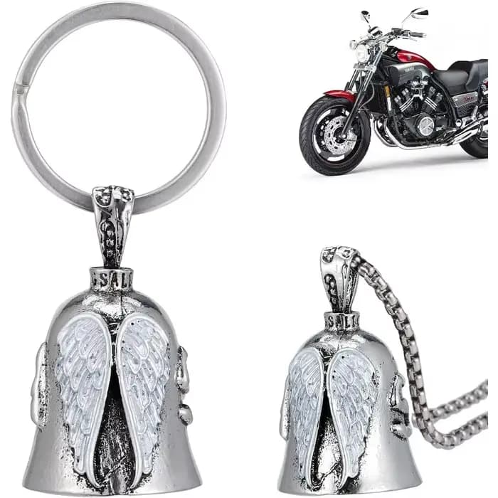 Clochette de moto portable ange gardien pour motards