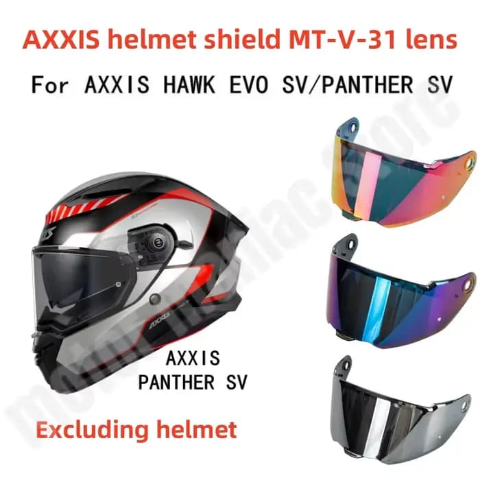 AXXIS Casque Bouclier MT-V-31 Lentille Adaptation