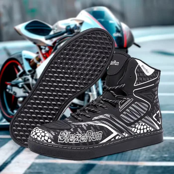 Chaussures de moto imperméables pour hommes