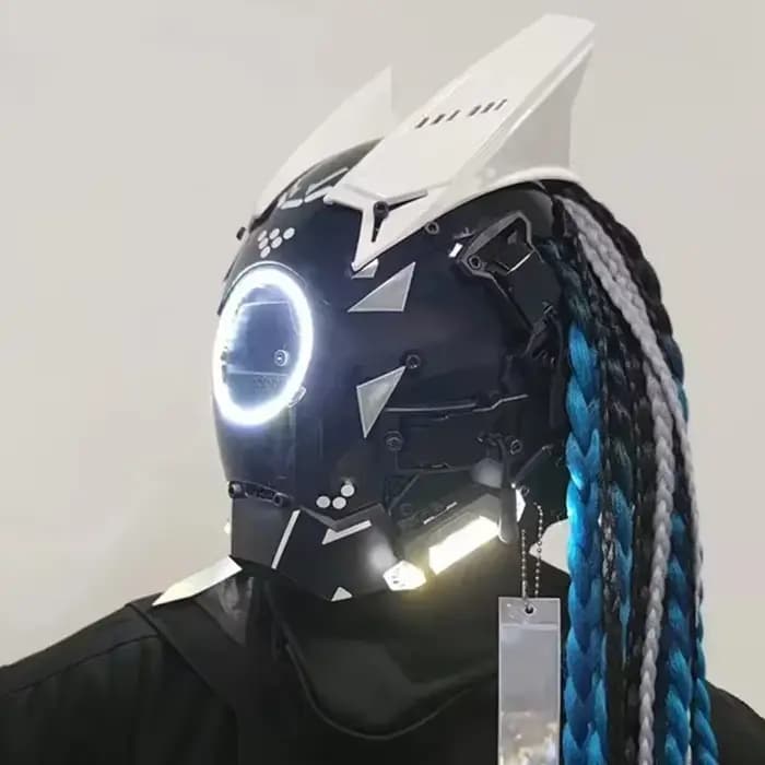 Casque Cyberpunk masque Shinobi Robot