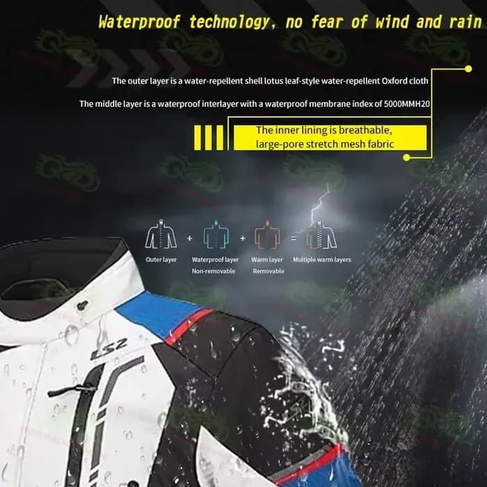 Veste de moto toutes saisons