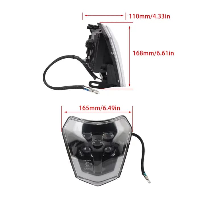 Phare LED pour moto KTM 2014-2023