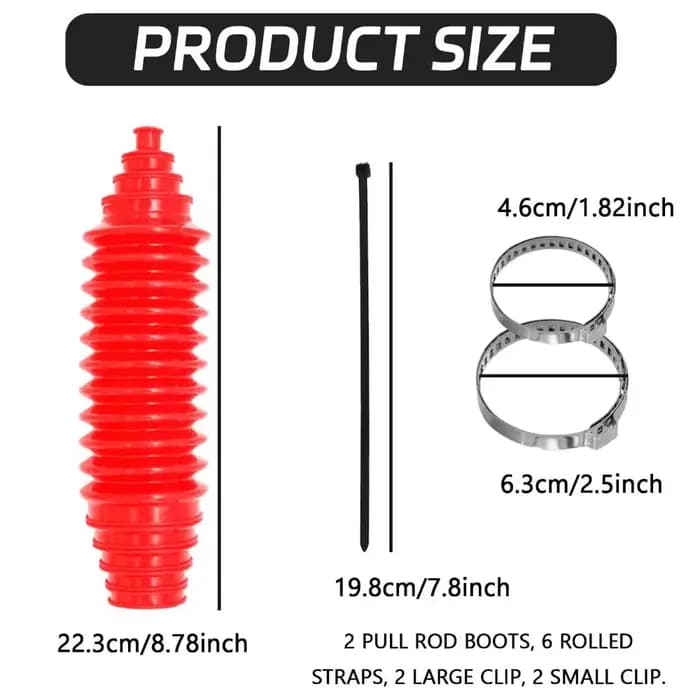 2 pièces NOUVEAU Kit de soufflets de direction universels étanches et anti-poussière pour arbre de transmission et