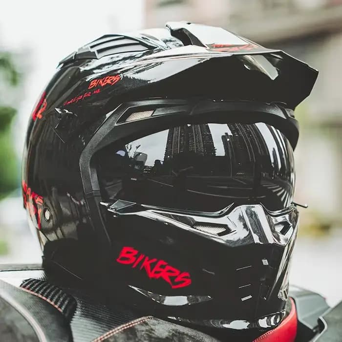 Orz casque rétro quatre saisons noir guerrier combinaison