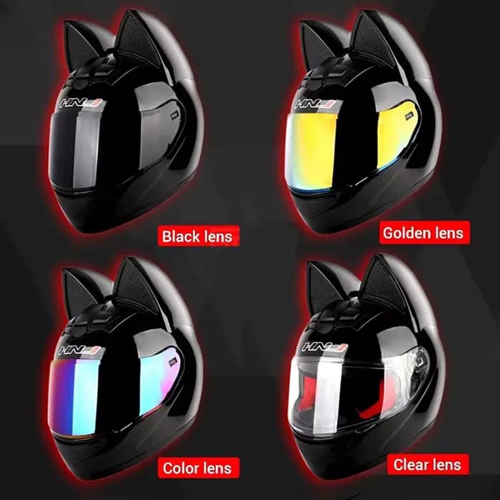 2025Moto Casque d'oreille de chat Capacete