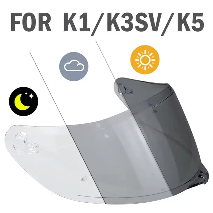 Visière photochromique pour AGV K5 K5S K3SV K3-SV K1 K1S