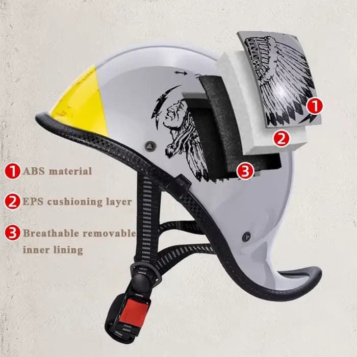 Casques de moto rétro pour hommes