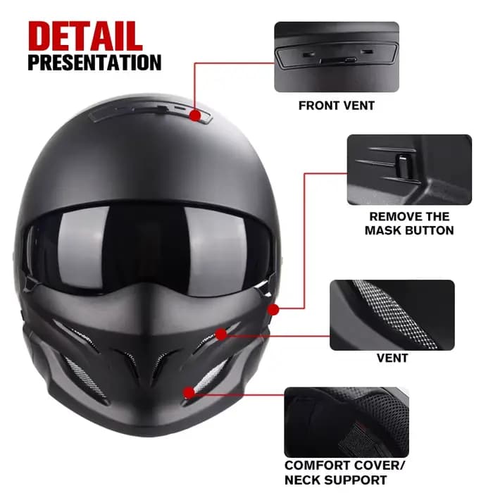 Casque Scorpion rétro pour Moto
