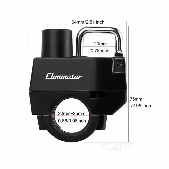 Verrou de casque de moto pour Eliminator 500