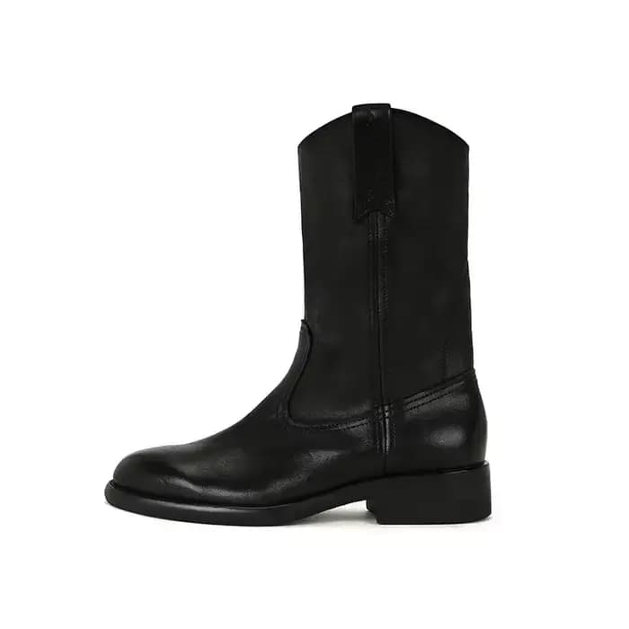 Bottes de moto en cuir de cheval pour femmes