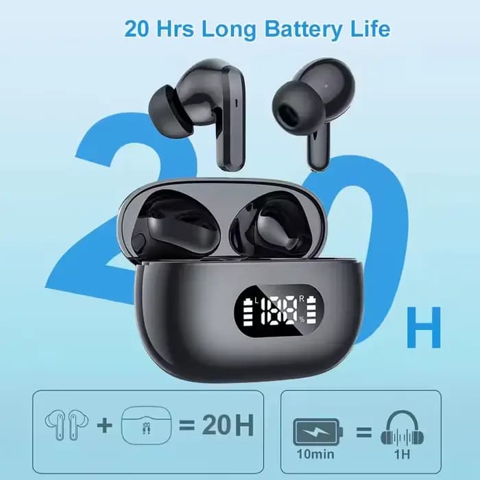 Écouteurs sans fil pour iPhone Android avec écran LED, écouteurs TWS stéréo, étanches IP7, pour les voyages, les affaires, casque de haute qualité