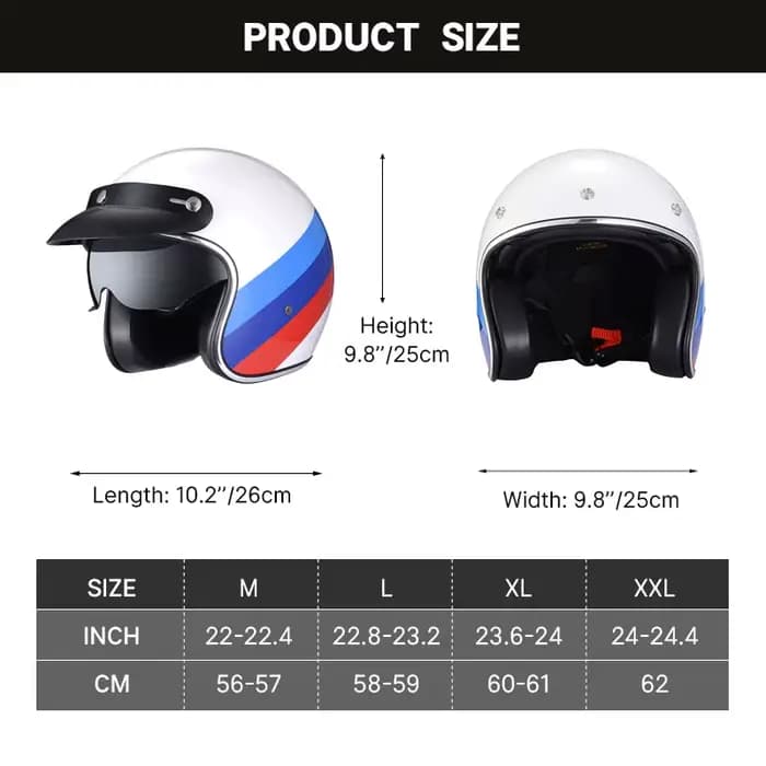 Casque de moto vintage