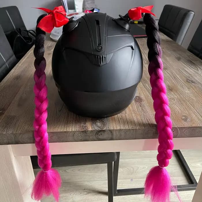 24 pouces Tresses de casque moto