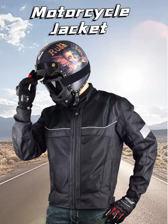 Vemar-Veste de moto en maille respirante pour homme, manteau de moto, vêtements de moto, équipement de protection, noir, été