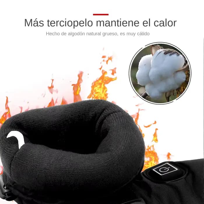 Gants thermiques de moto imperméables et rechargeables