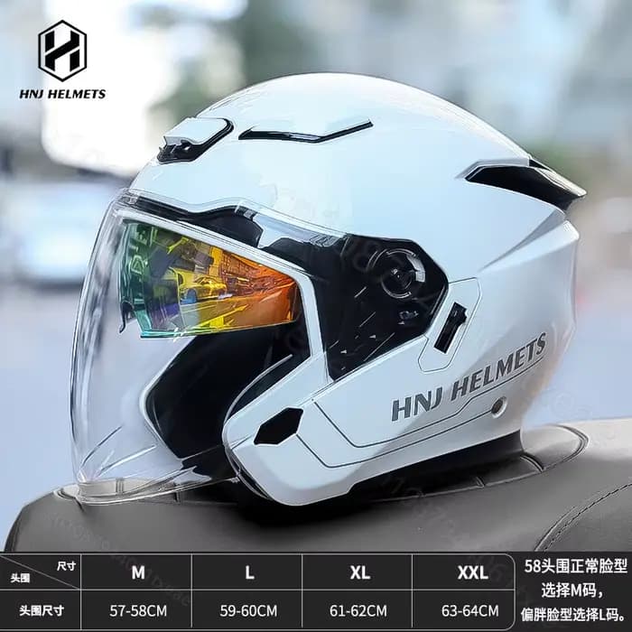 Demi-Casque de Moto Électrique pour Homme