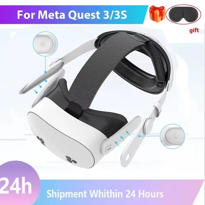 Sangle de tête réglable améliorée pour Quest 3/3S, bandeau de remplacement pour Quest 3S, sangle Elite confortable, accessoires VR