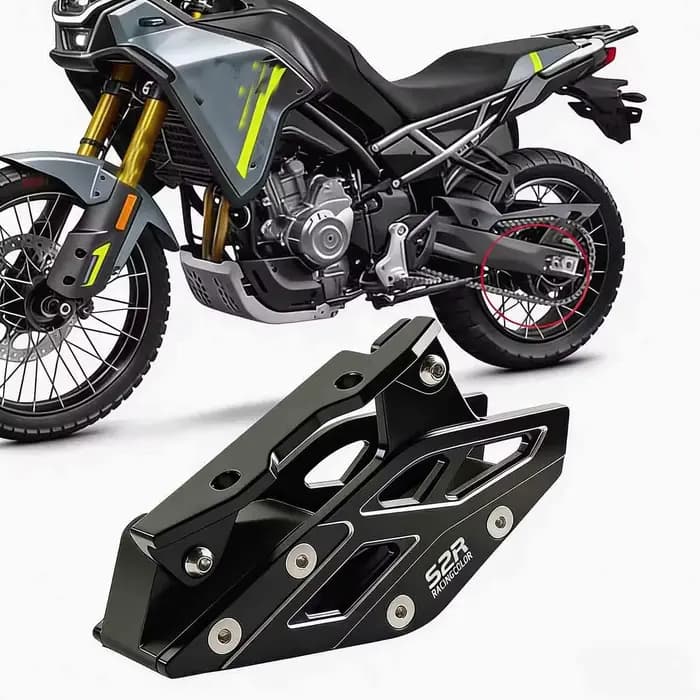 Protection de guide-chaîne et curseur de bras oscillant arrière pour moto CFMOTO CF