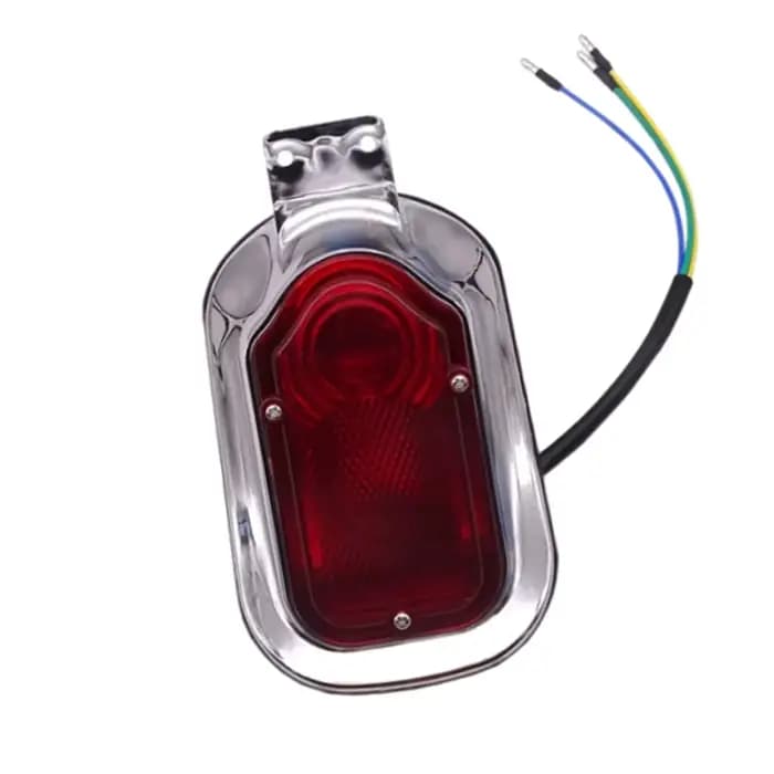 Feu arrière de moto, éclairage de plaque d'immatriculation pour la plupart des motos avec 12V DC pour Chopper Cruiser