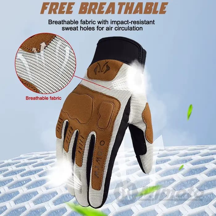 Gants de moto à écran tactile pour hommes et femmes
