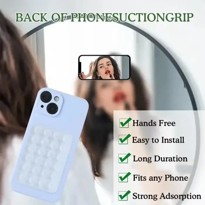 Support de téléphone en silicone à ventouse