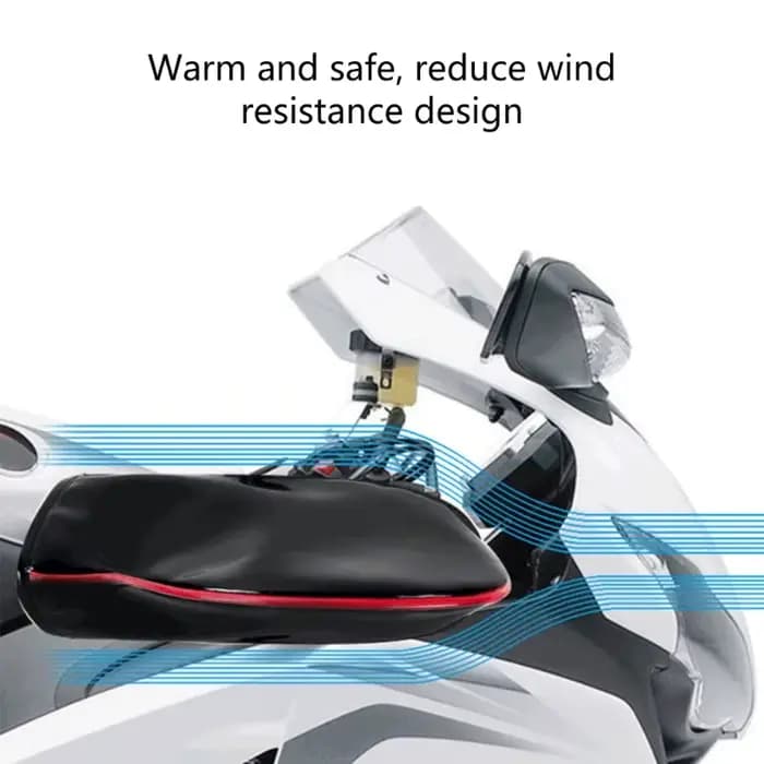 Hurcycles-Gants de guidon imperméables pour temps froid