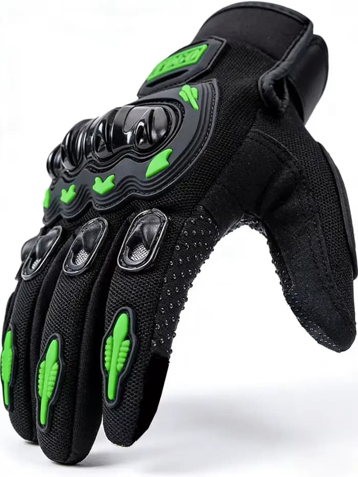 Gants de moto d'été respirants à doigts complets