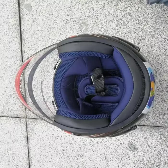 Pedrosa-Demi-casque bleu Ram3 GP pour hommes et femmes
