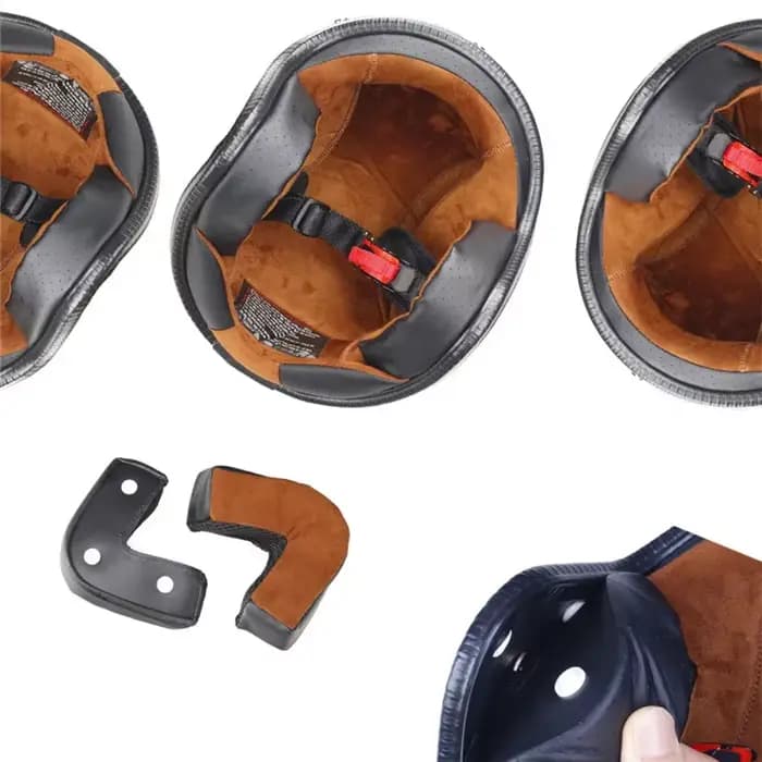 Casque de Moto Jet Vintage à visage ouvert