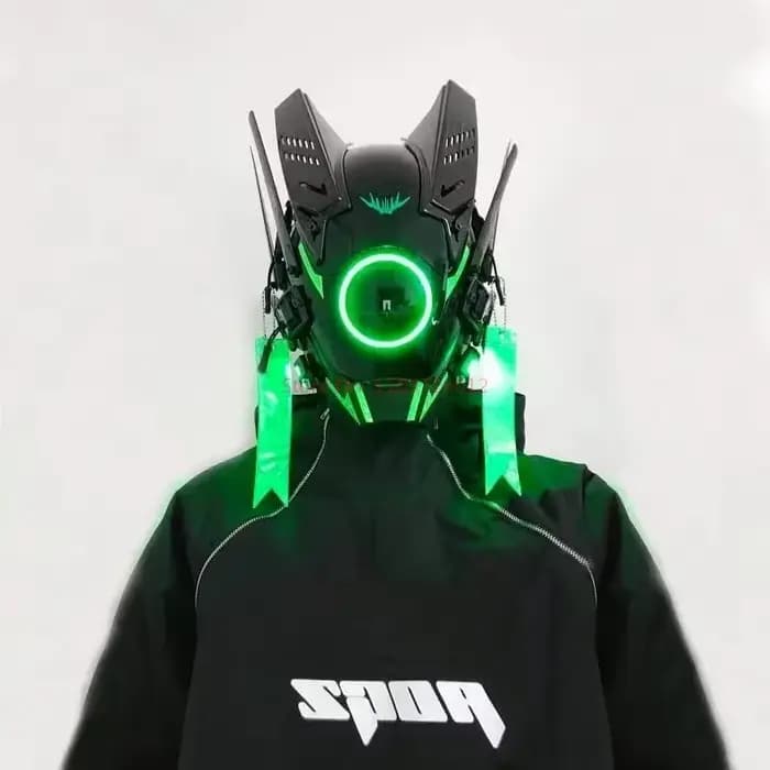 Casque Cyberpunk masque Shinobi Robot