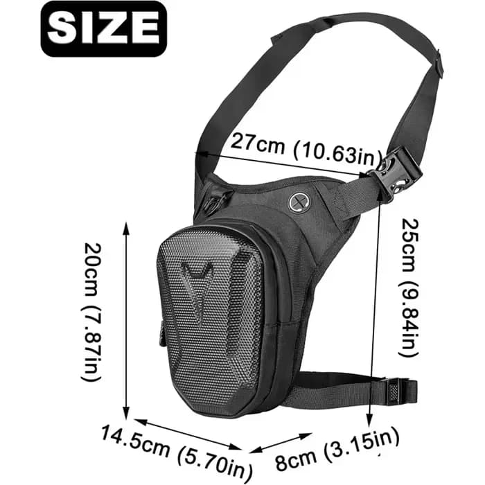 Sac de jambe imperméable pour moto