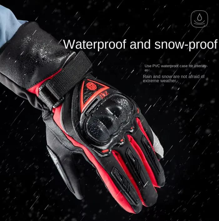ORZ gants de Moto hiver coupe-vent chaud