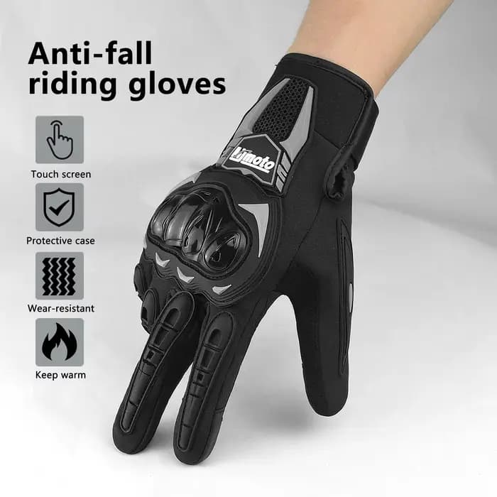 Gants de moto approuvés CE pour hommes et femmes