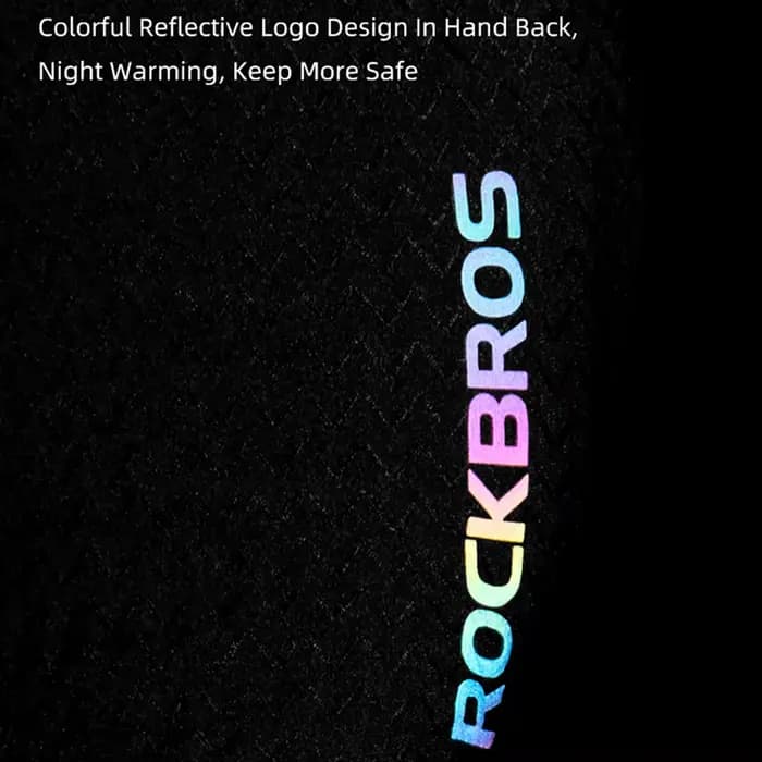 Gants de cyclisme mi-doigts ROCKBROS en soie glacée