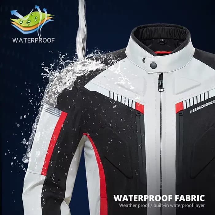 Veste de moto imperméable pour homme
