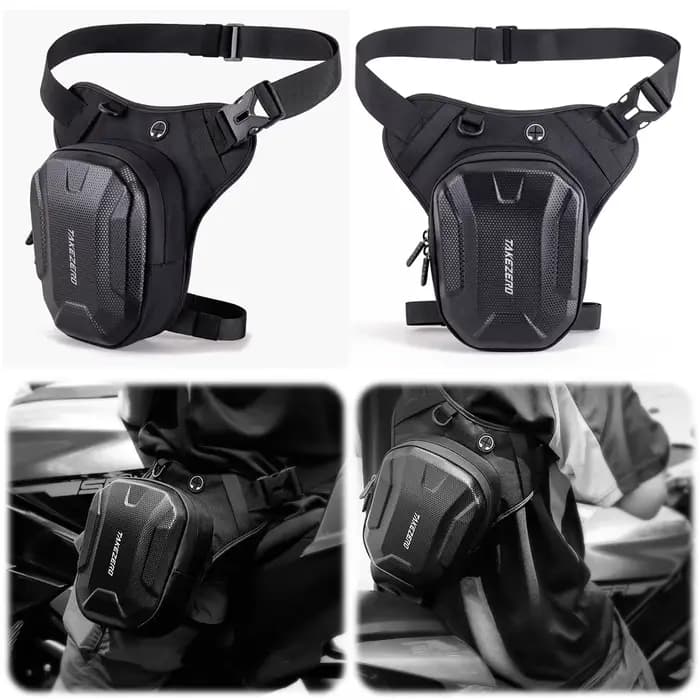 Sac latéral de jambe de moto étanche