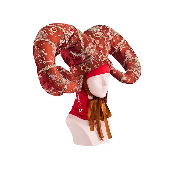 Chapeau de Clown du Barrage de Venise, Grand Chapeau Jacquard Fait à la Main, Accessoires d'Halloween