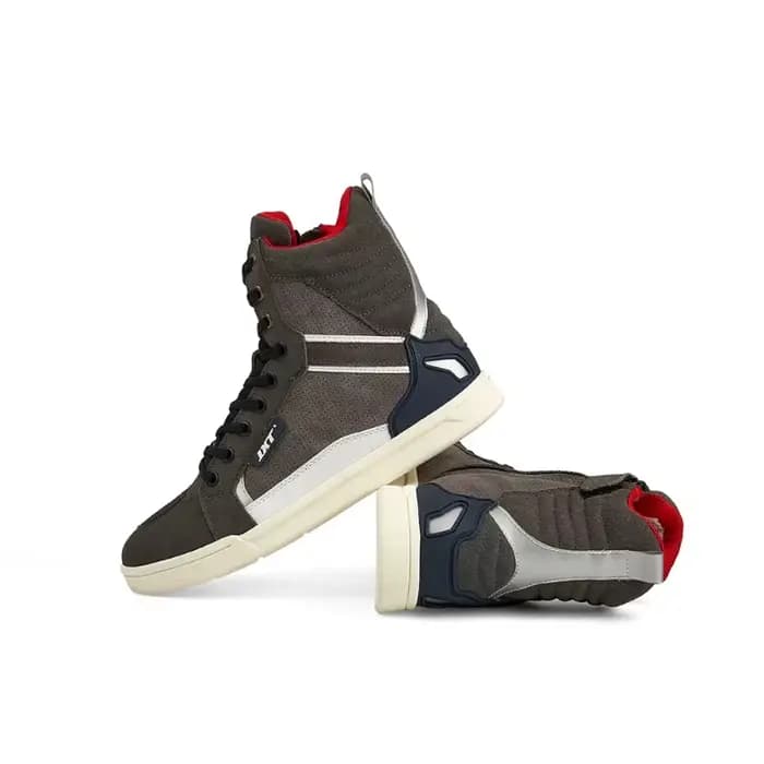 Bottes de moto pour homme en cuir microfibre