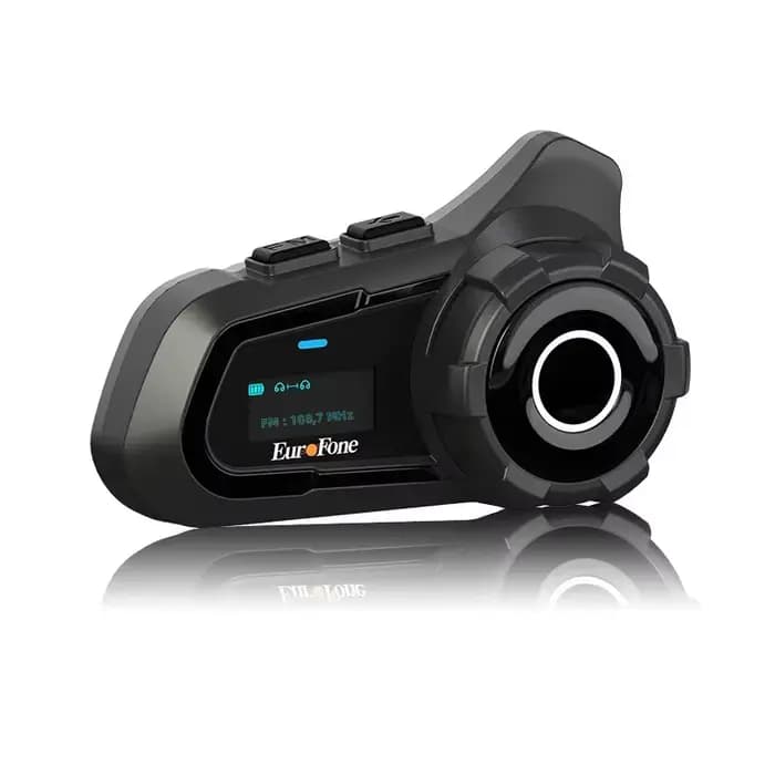 Casque Bluetooth pour moto avec interphone 3 voies et écran LED