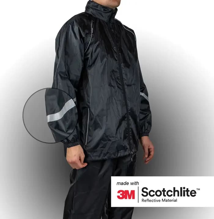 Salzmann Combinaison de pluie - Hydrofuge et coupe-vent - Fabriquée avec 3M Scotchlite