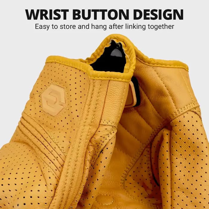 ​ Gants de moto en cuir Vintage