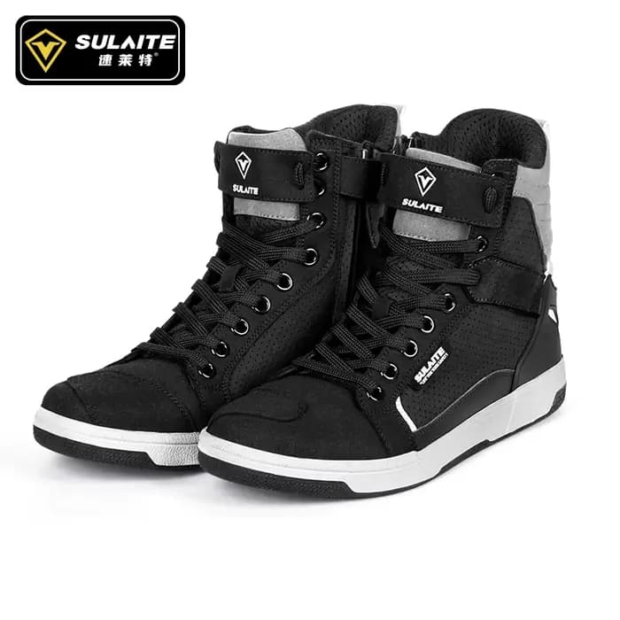 Hommes bottes de moto respirant Anti-chute cavalier course sur route chaussures décontractées